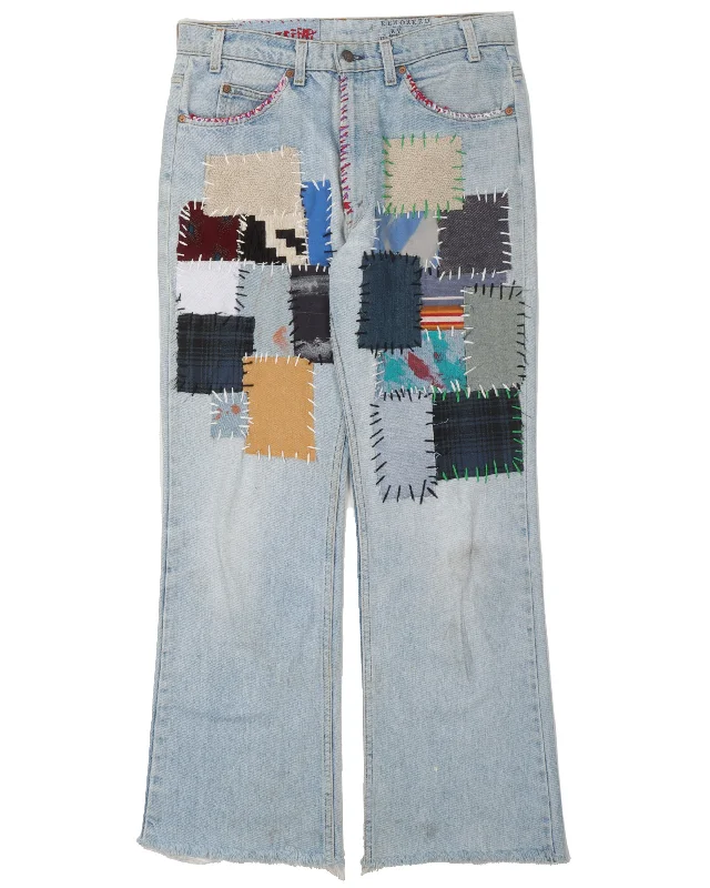 Daily Looks Ian Jeffrey Custom Patchwork Flared Levi's 517 Jeans
