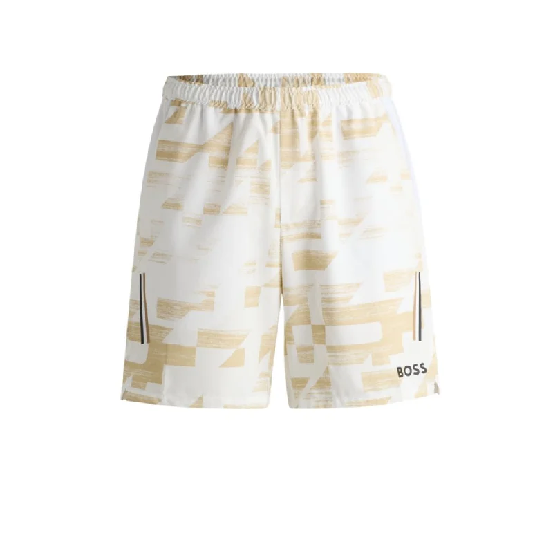 Modern Outfit BOSS x Matteo Berrettini water-repellent shorts with logo print