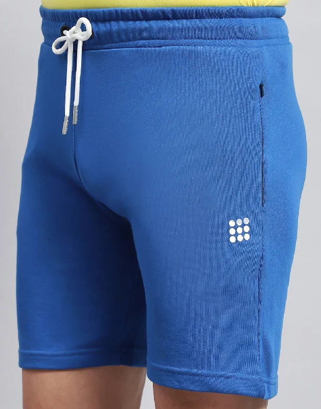 Trendy Apparel Men Royal Blue Solid Smart Fit Short