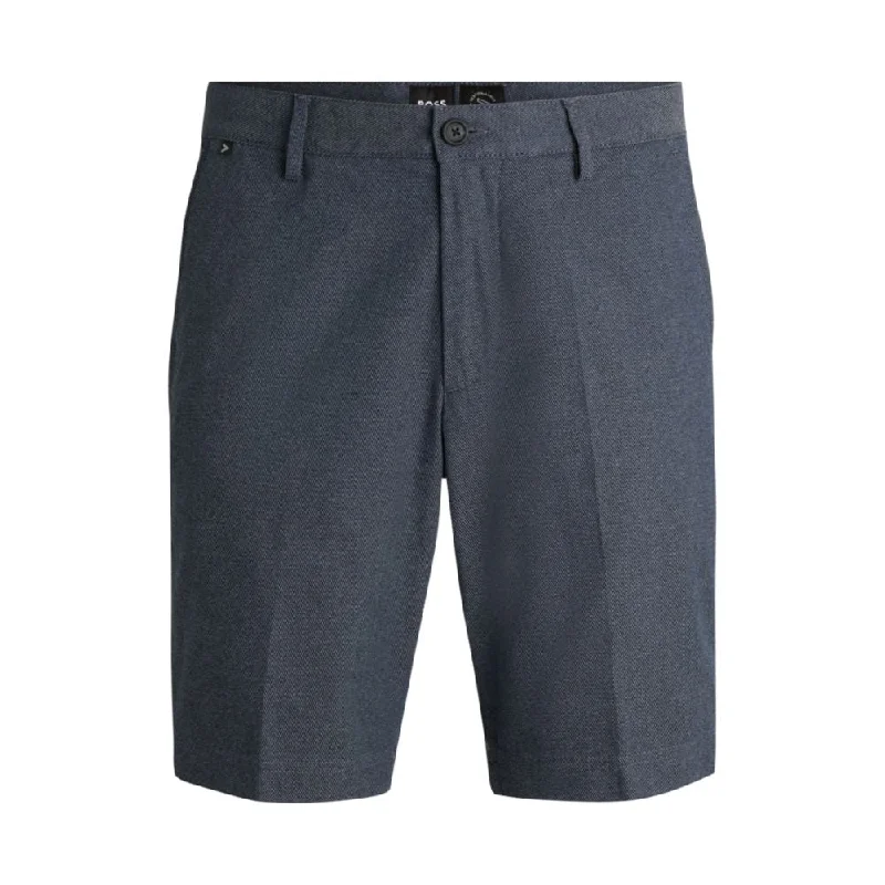 Vintage Style Slim-fit shorts in melange twill