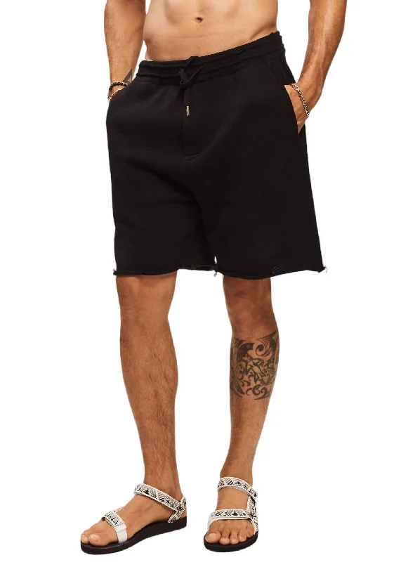 Sporty Wear Chris Knit Shorts In Black