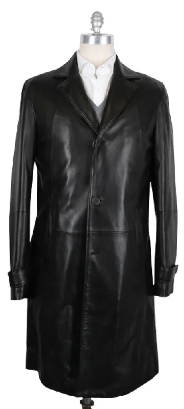 Streetwear Clothing Cesare Attolini Black Coat – Size: 40 US / 50 EU