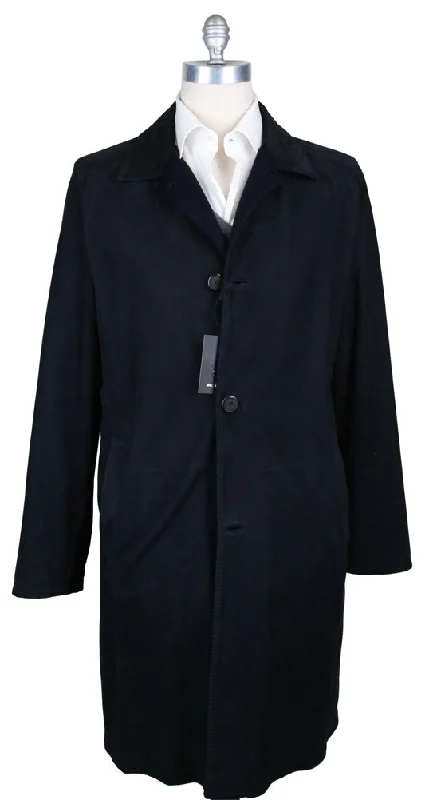 Casual Shirts Kiton Navy Blue Reversible Coat