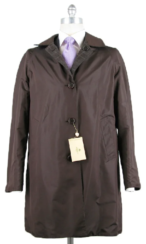 Sporty Wear Luigi Borrelli Brown Reversible Coat – Size: 40 US / 50 EU