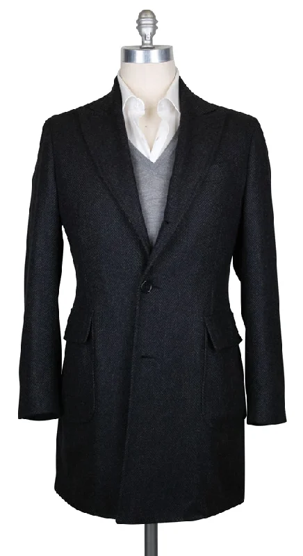 Comfortable Fits Luigi Borrelli Dark Gray Coat