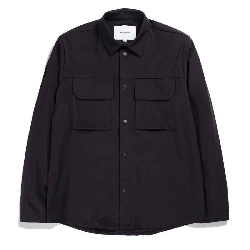 Layered Styles Norse Projects Jens Travel Light Shirt Black