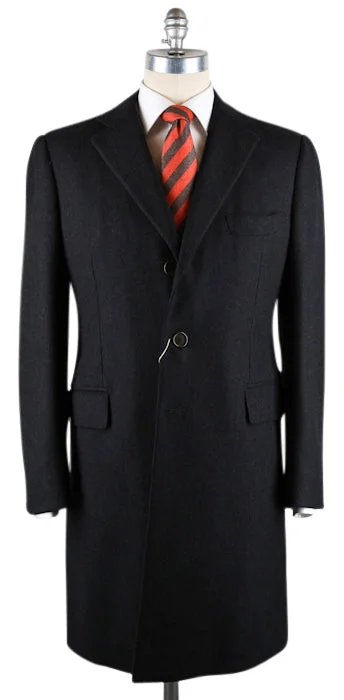 Cool Pieces Orazio Luciano Charcoal Gray Coat – Size: 38 US / 48 EU