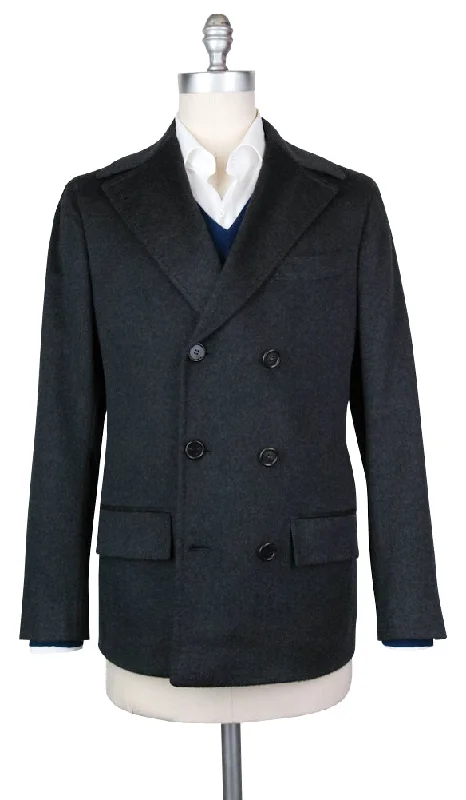 Outdoor Apparel Orazio Luciano Gray Peacoat