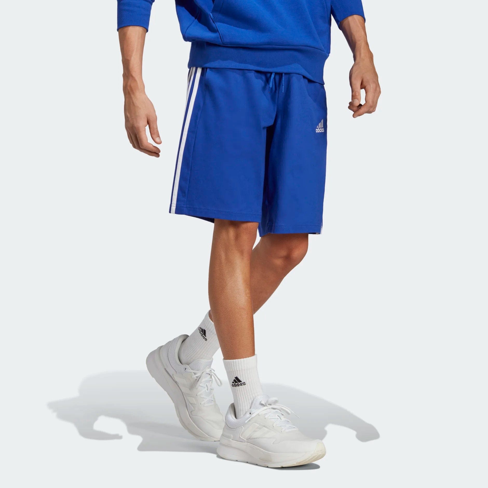 Layered Styles Adidas Essentials Single Jersey 3-Strips Shorts