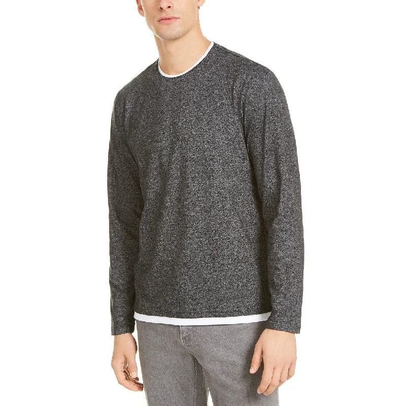 Premium Clothing Alfani Men's Layered-Look T-Shirt Gray Size Extra Large