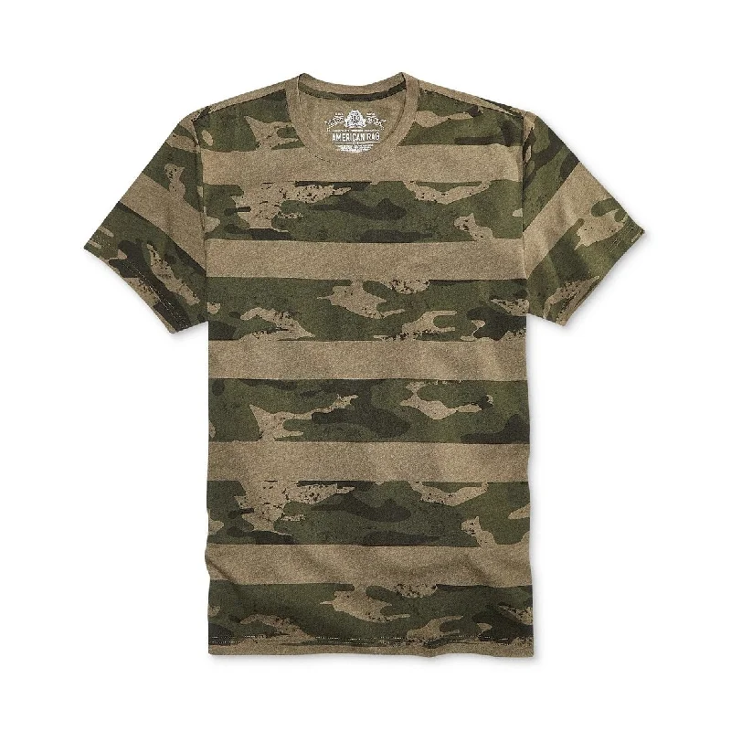 Comfort Jackets American Rag Men's Camo Stripe T-Shirt Green Size Large