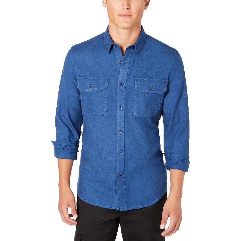 Premium T-shirts American Rag Men's Grindle Textured Shirt Navy Size Extra Small - XS Premium T-shirts American Rag Men's Grindle Textured Shirt Navy Size Extra Small - XS