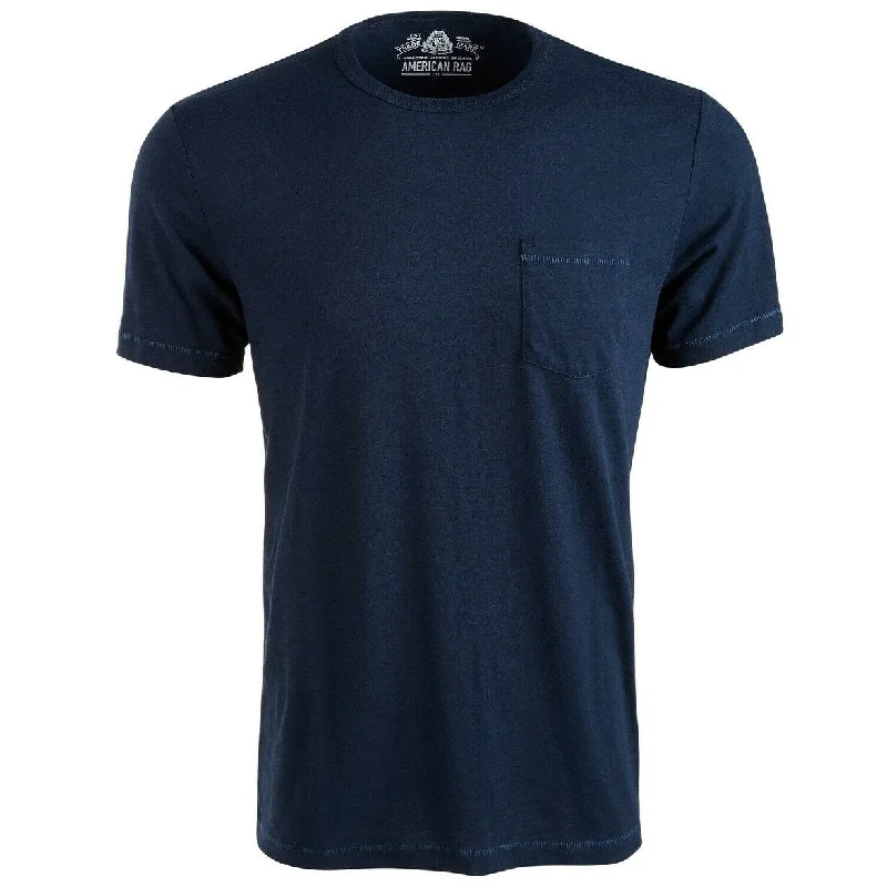 All-Day Wear American Rag Men's Slub Pocket T-Shirt Navy Size Extra Large