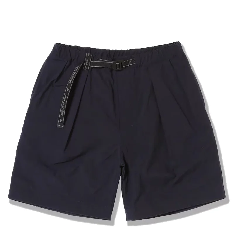 Trendy Sweaters And Wander Nylon Chino Tuck Tapered Short Pants Navy