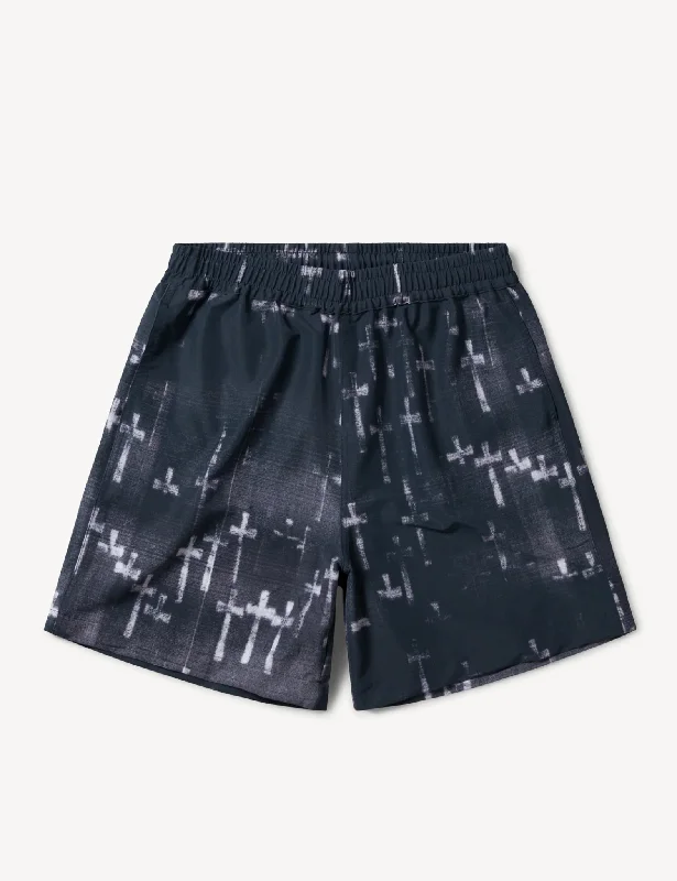 All-Season Wear Aries Graveyard Board Short - Black