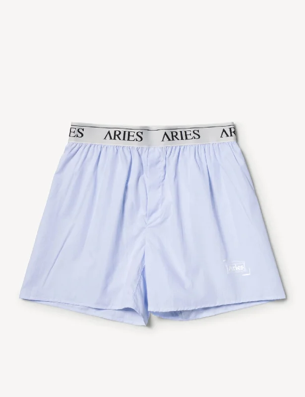Relaxed Fit Clothing Aries Temple Boxer Shorts - Blue