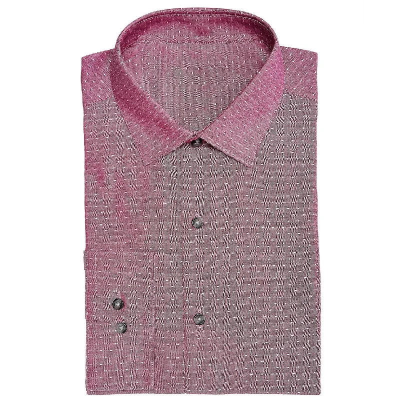 Denim Trends Bar III Men's Slim-Fit Stretch Easy-Care Large Dobby Dot Dress Shirt Red Size 32-33 Denim Trends Bar III Men's Slim-Fit Stretch Easy-Care Large Dobby Dot Dress Shirt Red Size 32-33