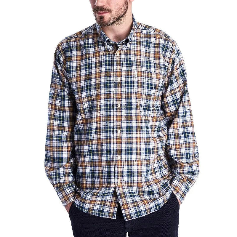 Comfortable Fits Barbour Men's Lund Regular Fit Plaid Thermo-Tech Button-Down Shirt Size Brown Size Medium Comfortable Fits Barbour Men's Lund Regular Fit Plaid Thermo-Tech Button-Down Shirt Size Brown Size Medium
