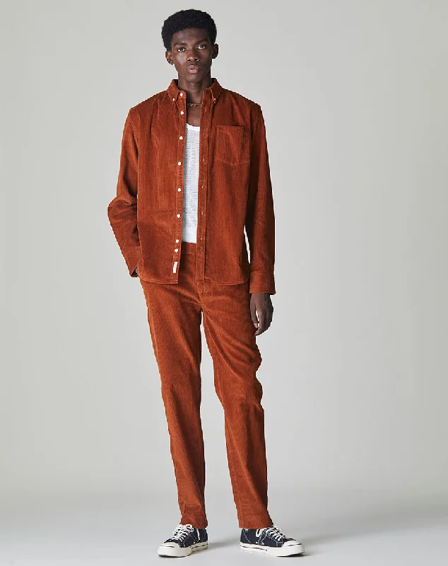 Classic Apparel ECOSSE CORDUROY UNISEX TROUSERS | OLD GOLD
