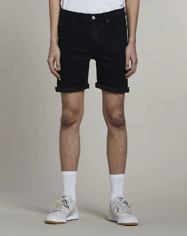 All-Day Wear HEROICA DENIM MENS SHORTS | BLACK