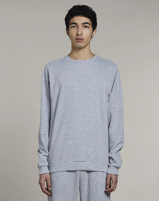 Practical Clothing NOBA CREW NECK MENS SWEATSHIRT | GREY MARL