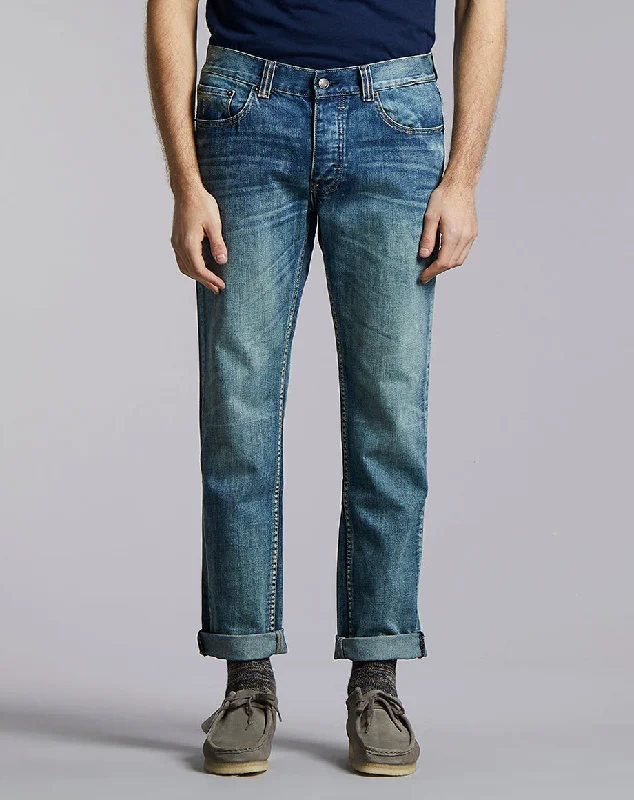 Casual Wear PHOENIX SOLIS SLIM DENIM JEAN | LIGHT INDIGO WASH