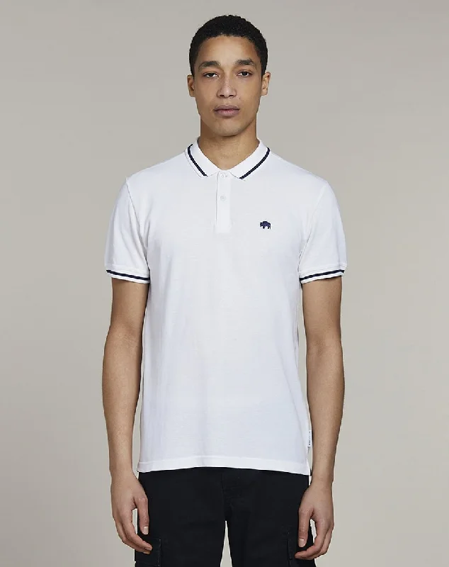 Sporty Designs PINE SHORT SLEEVE MENS POLO SHIRT | WHITE