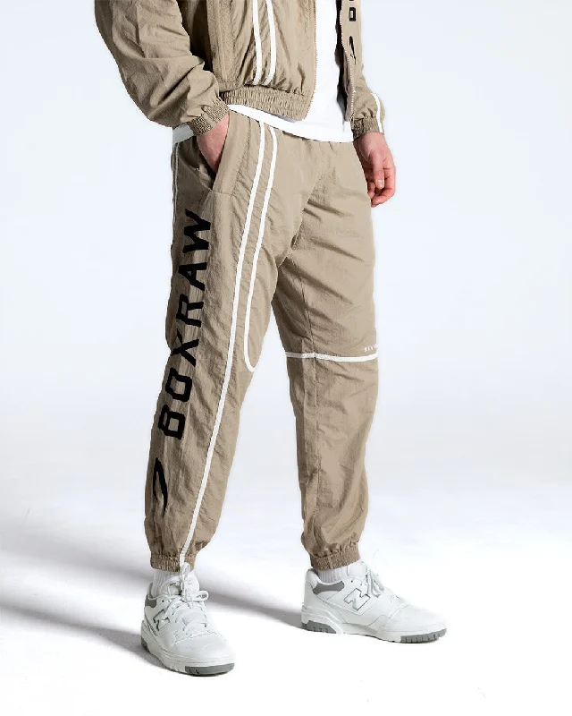 Athletic Gear Bivol x BOXRAW Track Bottoms - Taupe Beige