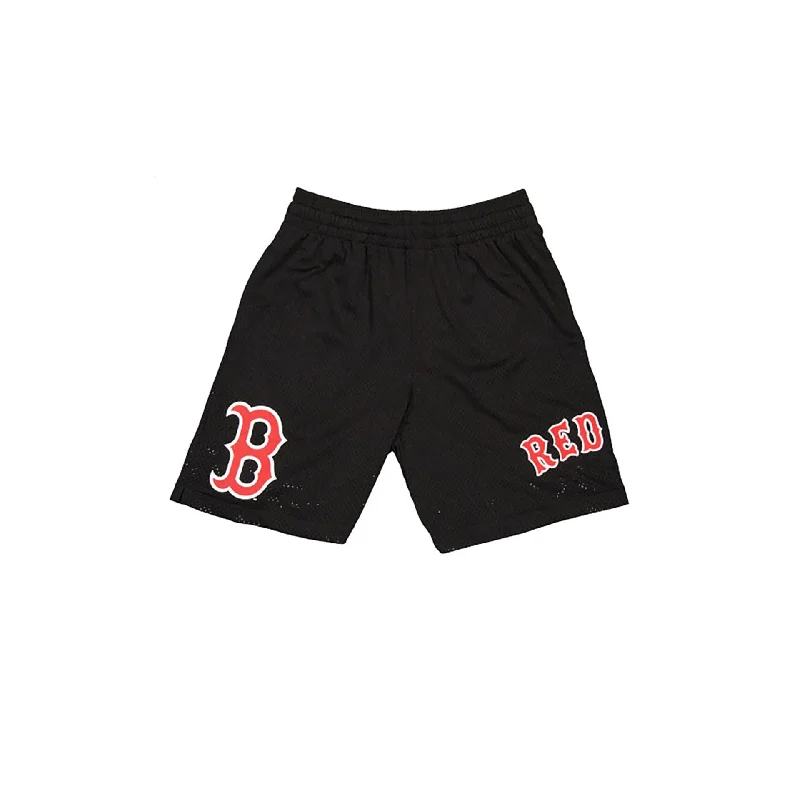Elegant Outfits Boston Red Sox MLB Custom Black Mesh Shorts