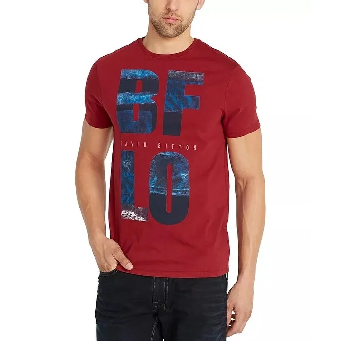 Minimal Apparel Buffalo David Bitton Men's Tugreen Logo Graphic T-Shirt Red Size Small Minimal Apparel Buffalo David Bitton Men's Tugreen Logo Graphic T-Shirt Red Size Small