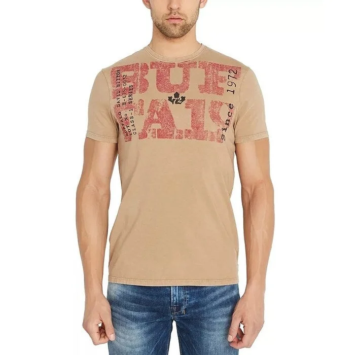 Casual Trousers Buffalo David Bitton Men's Tustern Logo Graphic T-Shirt Beige Size XXL - XX-Large Casual Trousers Buffalo David Bitton Men's Tustern Logo Graphic T-Shirt Beige Size XXL - XX-Large