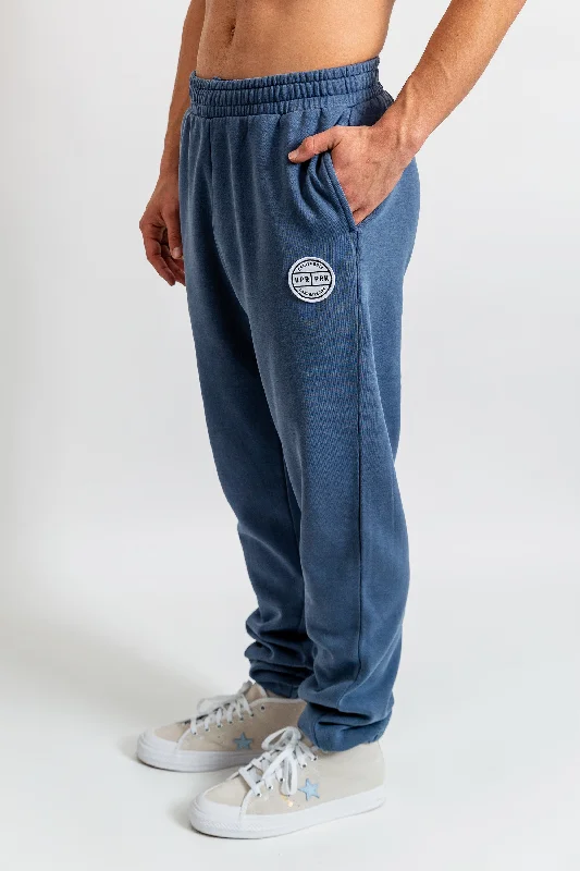 Stylish Suits Cali Badge Patch Faded Sweatpants