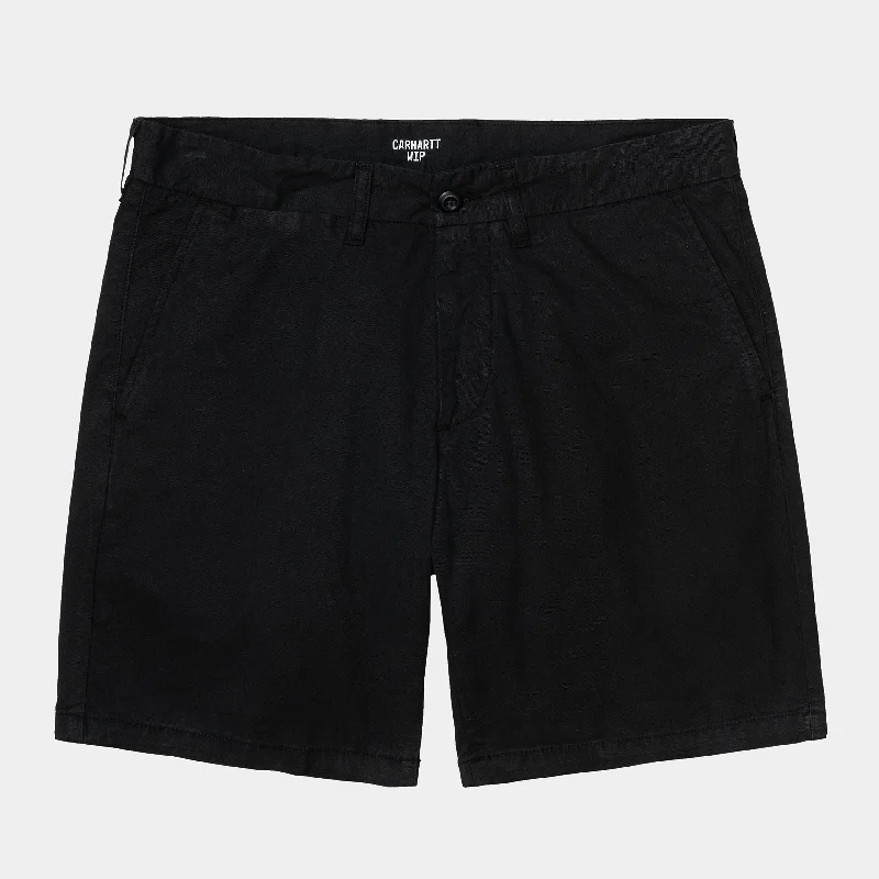 Practical Clothing Carhartt John Short Garment Dyed Black