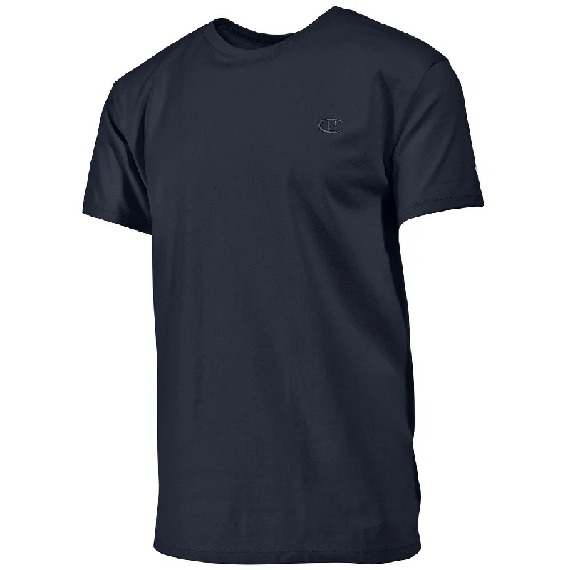 Easygoing Wardrobe Champion Men's Cotton Jersey T-Shirt Dark Blue Size Extra Large - X-Large Easygoing Wardrobe Champion Men's Cotton Jersey T-Shirt Dark Blue Size Extra Large - X-Large