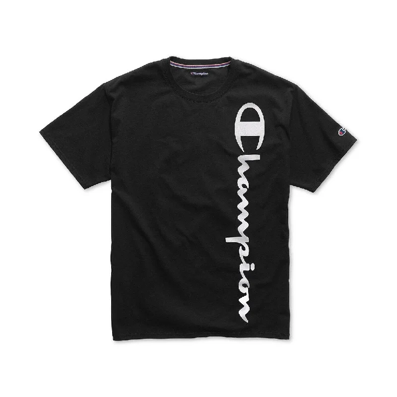 Layered Styles Champion Men's Cotton Pajama T-Shirt Black Size Large