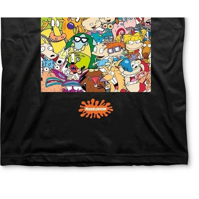 Modern Outfit Freeze 24-7 Men's Nickelodeon Group Graphic T-Shirt Black Size Small