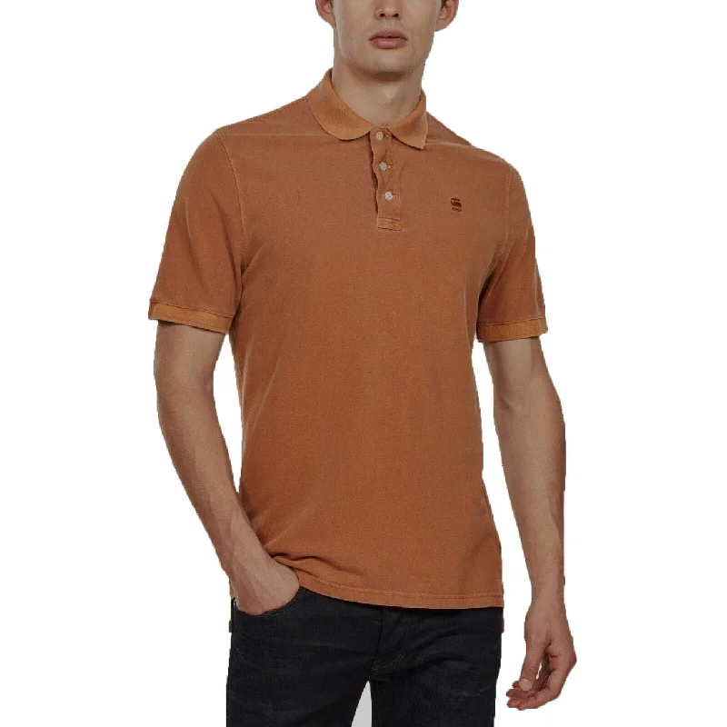 Casual Attire G-Star Raw Men's Halite Polo Shirt Orange Size Medium