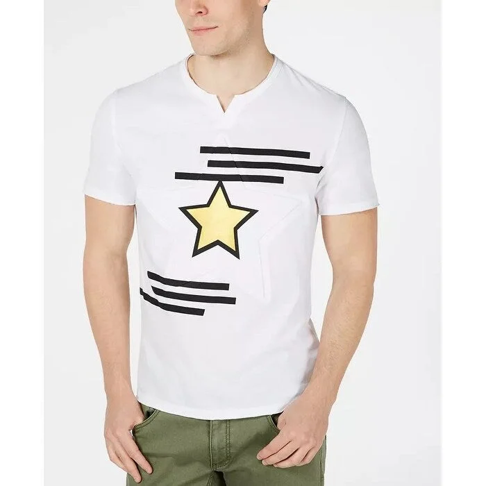 Denim Looks INC International Concepts Men's Graphic T-Shirt White Size 3X