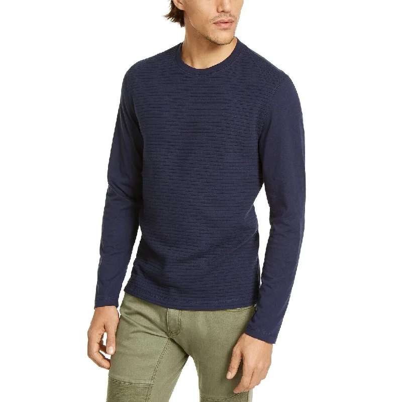 Stylish Jeans INC International Concepts Men's Ottoman T-Shirt Blue Size X-Small