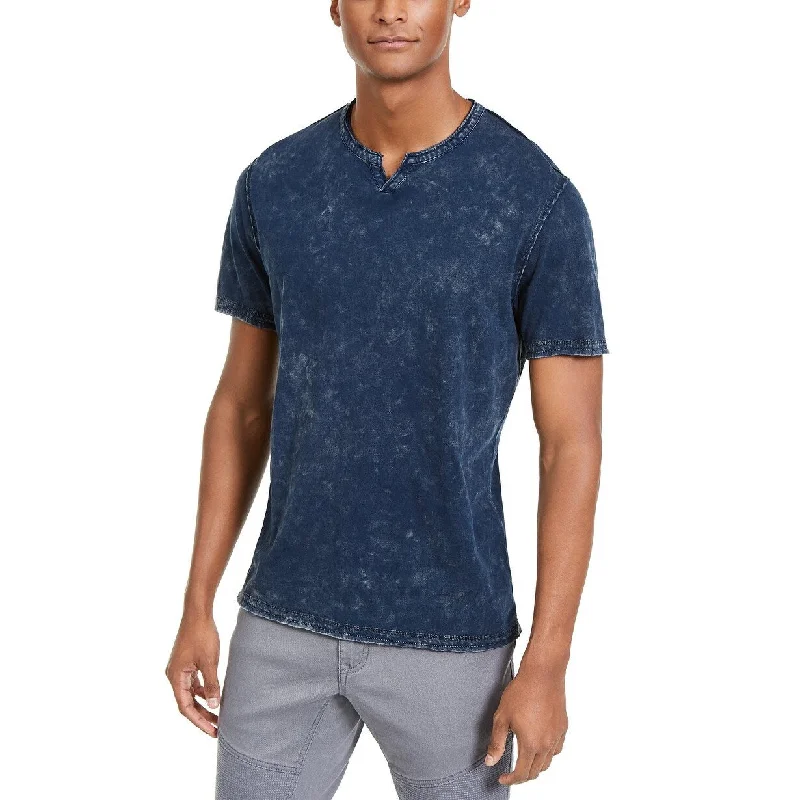 Timeless Wardrobe INC International Concepts Men's Row Tie-Dye T-Shirt Navy Size Medium