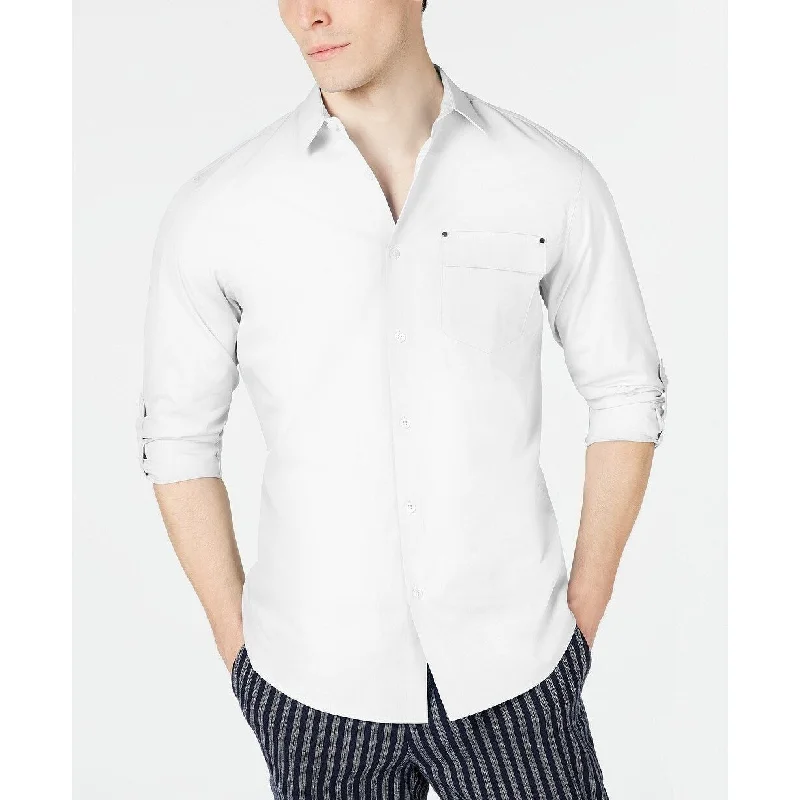Practical Clothing INC International Concepts Men's Ryan Topper Shirt White Size Small Practical Clothing INC International Concepts Men's Ryan Topper Shirt White Size Small