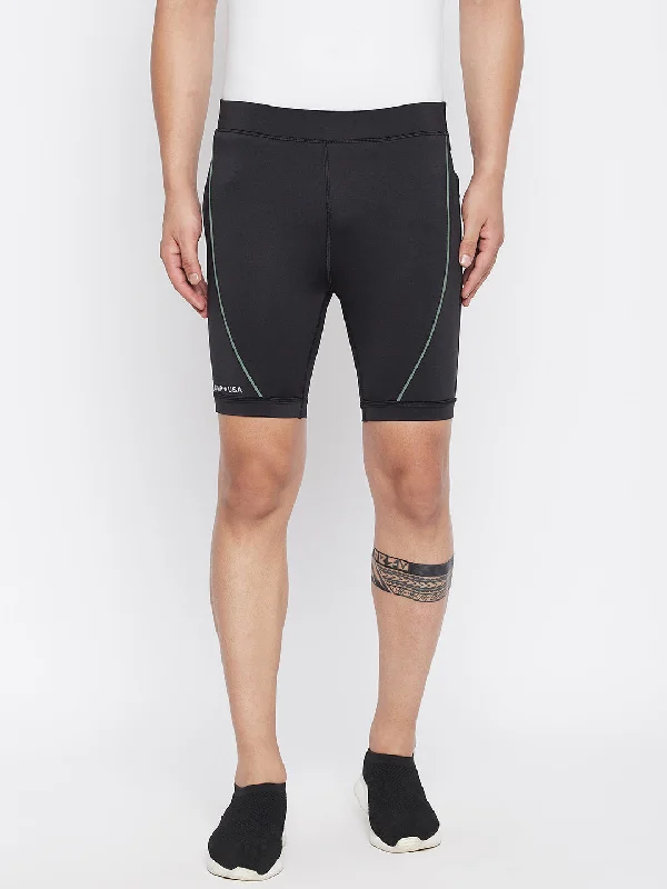 Comfortable Fits JUMP USA Men Black Active Wear Tights