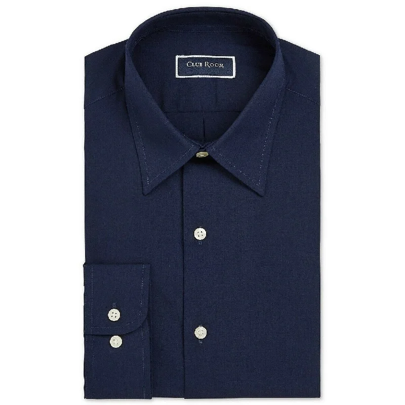 Cool Jackets Kenneth Cole Unlisted Men's Slim-Fit Solid Dress Shirt Blue Size 34-35
