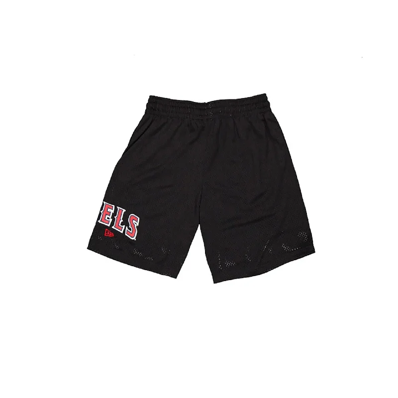 Street Outfit LA Angels MLB Custom Black Mesh Shorts
