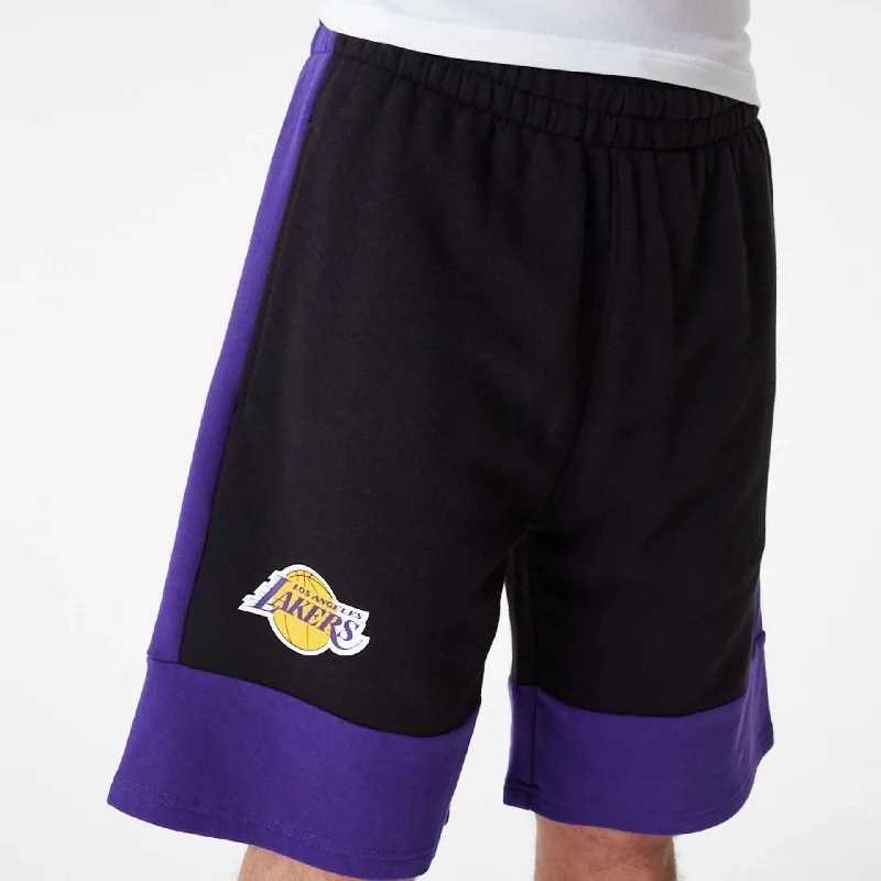Outdoor Apparel LA Lakers NBA Colour Block Black Shorts