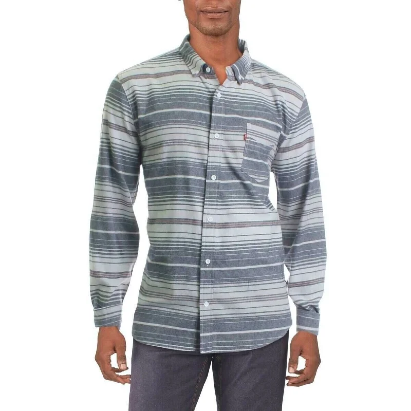Everyday Look Levi's Men's Avalon Striped Flannel Shirt Size Extra Large