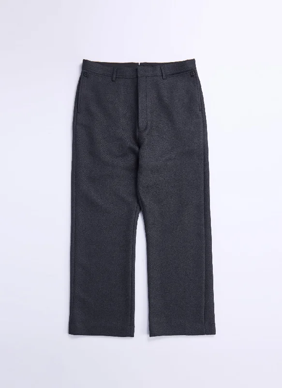 Designer Casuals Marzotto Wool Straight Full Length Officer Pants