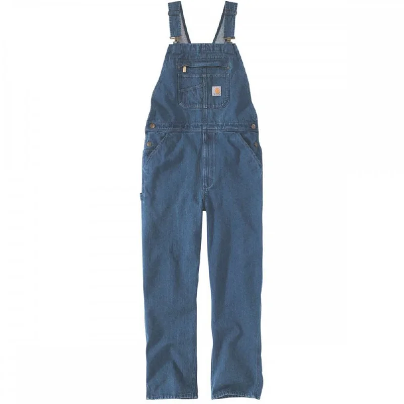 Athletic Gear Men's Loose Fit Denim Bib Overall