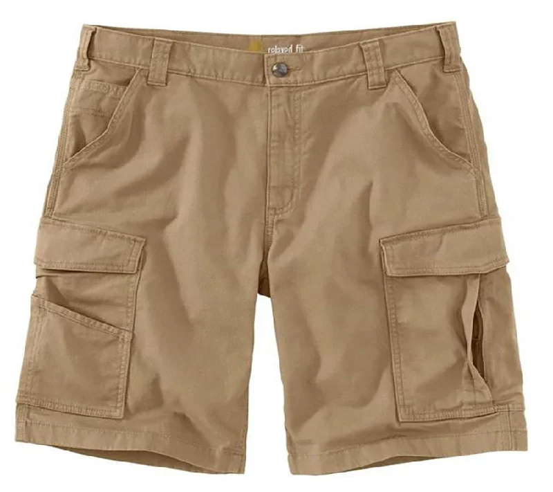 Lightweight Fabrics Men's Rugged Flex Relaxed Fit Canvas Cargo Work Short