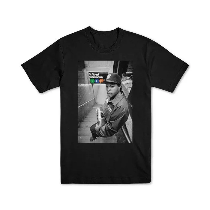 Street Style Merch Traffic Ice Cube Subway Men's Graphic T-Shirt Black Size Extra Large - X-Large Street Style Merch Traffic Ice Cube Subway Men's Graphic T-Shirt Black Size Extra Large - X-Large